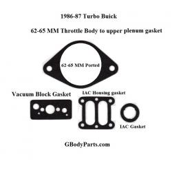 Ported 86-87 62-65MM Throttle body gasket kit